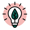 environmental lightbulb icon